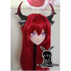 (RB366)Customize Full Head Quality Handmade Female/Girl Resin Japanese Anime Cartoon Character Kig Cosplay Kigurumi Mask